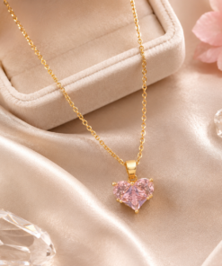 Pink Heart Radiance Necklace